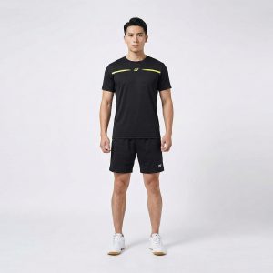 Yonex 2529 Men Round Next Badminton Tshirt (Jet Black)