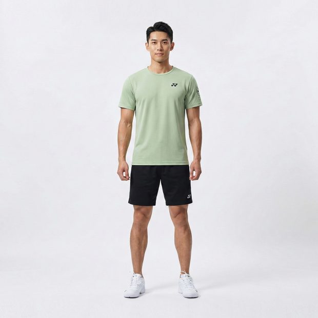 Yonex 2620 Men Round Next Badminton Tshirt (Laurel Green)