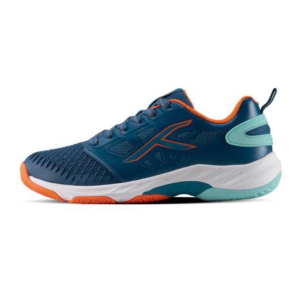 Hundred Hyper Court Badminton Shoes (Blue/Orange/White)