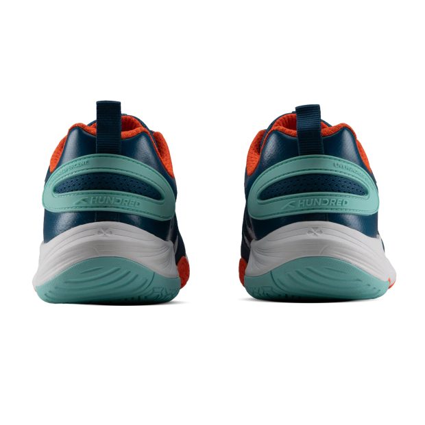 Hundred Hyper Court Badminton Shoes (Blue/Orange/White)