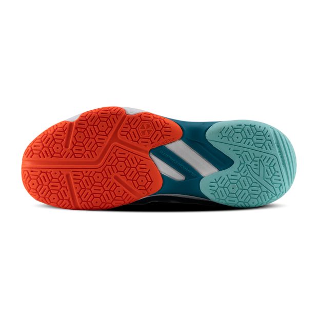 Hundred Hyper Court Badminton Shoes (Blue/Orange/White)