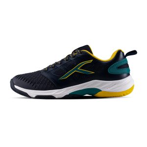 Hundred Hyper Court Badminton Shoes (Navy/Green/Yellow)