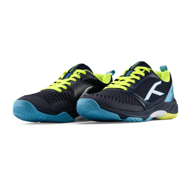 Hundred Hyper Spike Badminton Shoes (Navy/Blue/Lime/White)