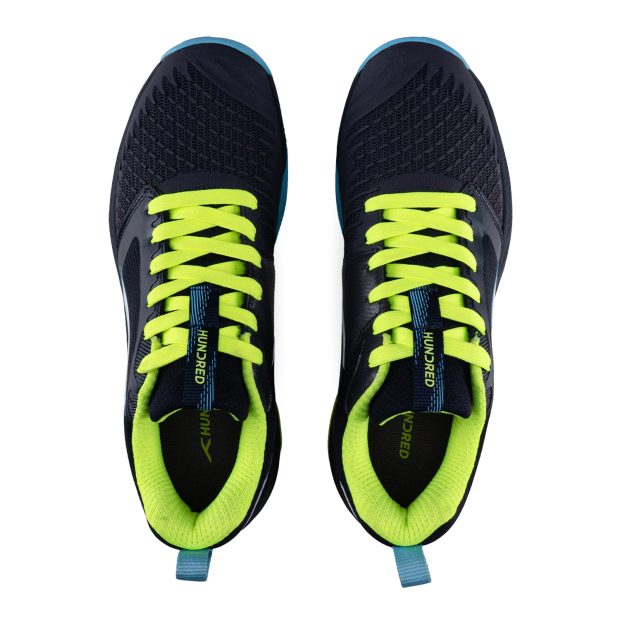 Hundred Hyper Spike Badminton Shoes (Navy/Blue/Lime/White)