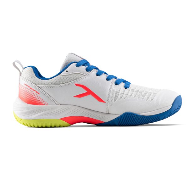 Hundred Hyper Spike Badminton Shoes (White/Blue/Orange/Lime)