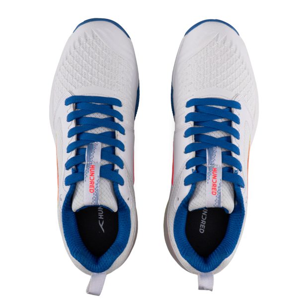 Hundred Hyper Spike Badminton Shoes (White/Blue/Orange/Lime)