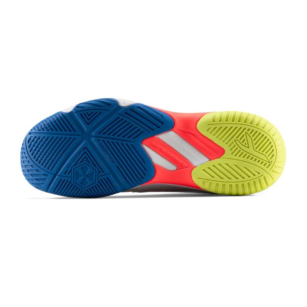 Hundred Hyper Spike Badminton Shoes (White/Blue/Orange/Lime)