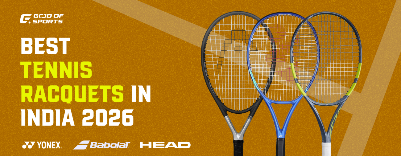 best tennis racquet in India — Yonex, Babolat, and HEAD racquets reviewed by God of Sports