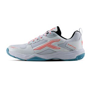 Hundred Quantum Badminton Shoes (White/Orange)