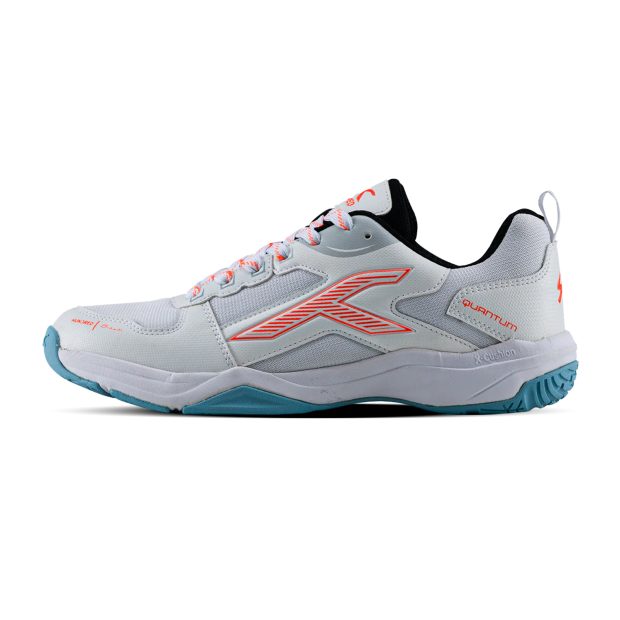 Hundred Quantum Badminton Shoes (White/Orange)