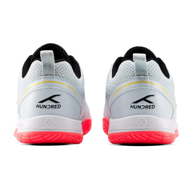 Hundred Raze Badminton Shoes (Light BlueOrange/Black/Yellow)