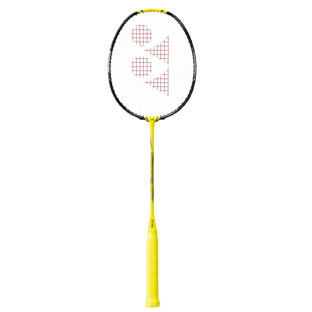 Nanoflare 1000 Game badminton racket yellow black full view