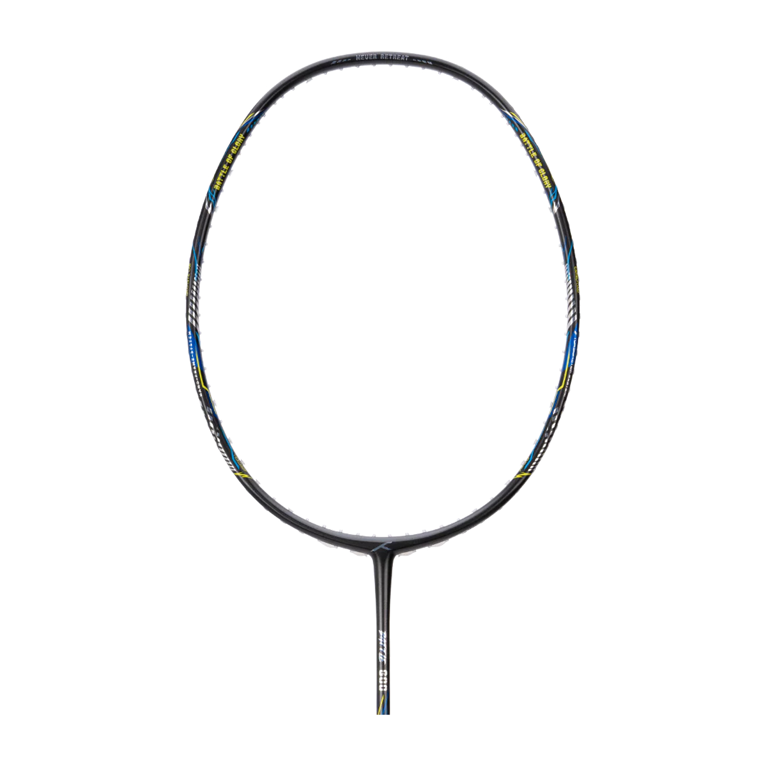 Hundred Battle 600 Badminton Racket (Dark Grey/Orange/Silver)
