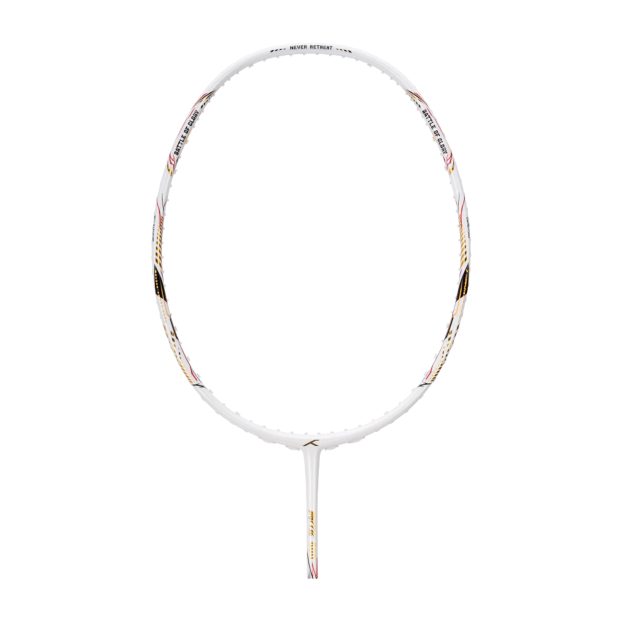 Hundred Battle 600 Badminton Racket (White/Verdigris/Gold)