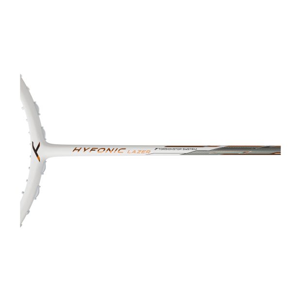 Hundred Hyfonic Lazer Badminton Racket (White/Copper)