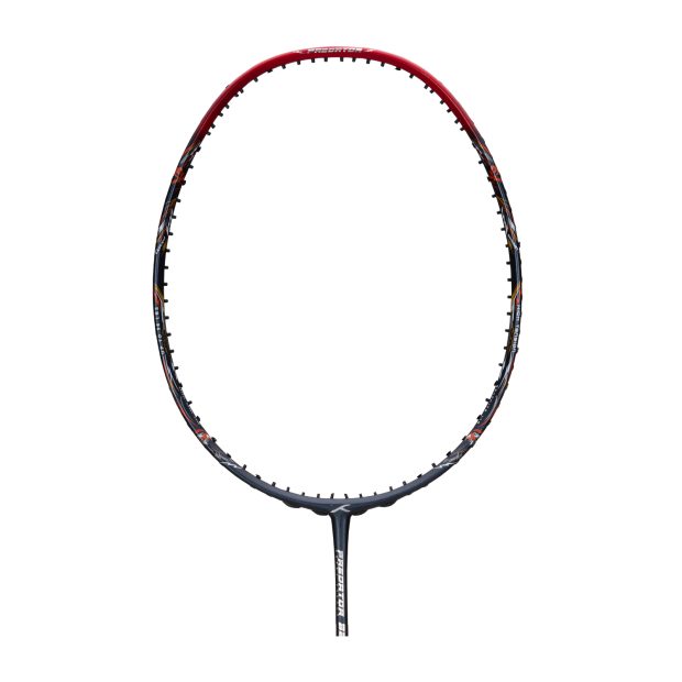 Hundred Predator 82 Extra Strong Badminton Racket (Dark Grey/Red)