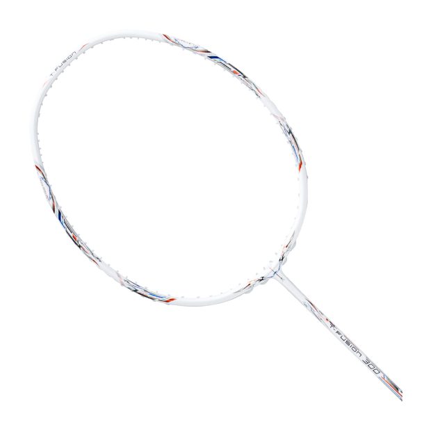 Hundred T-Fusion 300 Badminton Racket 5U (White/Silver)