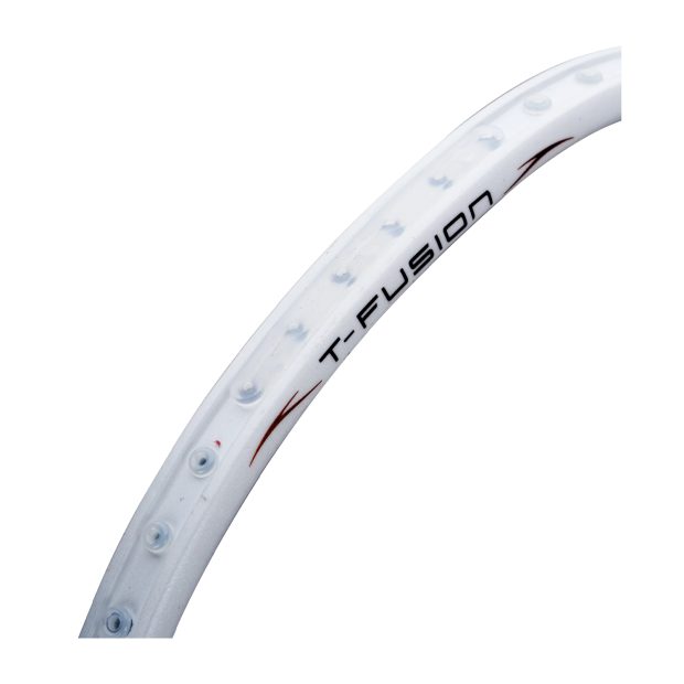 Hundred T-Fusion 300 Badminton Racket 5U (White/Silver)