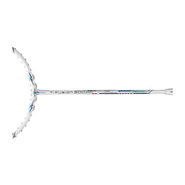 Hundred T-Fusion 500 Zoom Badminton Racket (White/Navy)